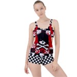 Emo Skull Boyleg Tankini Set 