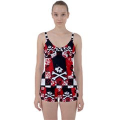 Tie Front Two Piece Tankini 