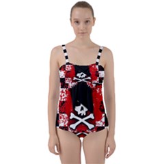 Twist Front Tankini Set 