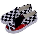 Emo Skull Kids  Canvas Slip Ons