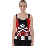 Emo Skull Velvet Tank Top