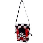 Emo Skull Folding Shoulder Bag