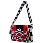 Emo Skull Full Print Messenger Bag (S)