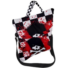 Fold Over Handle Tote Bag 