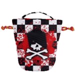 Emo Skull Drawstring Bucket Bag