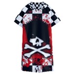 Emo Skull Kids  Boyleg Half Suit Swimwear