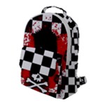 Emo Skull Flap Pocket Backpack (Large)