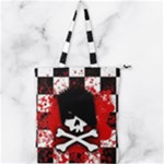 Emo Skull Double Zip Up Tote Bag