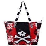 Emo Skull Full Print Shoulder Bag