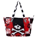 Emo Skull Full Print Shoulder Bag