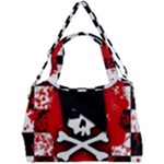 Emo Skull Double Compartment Shoulder Bag