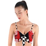 Emo Skull Woven Tie Front Bralet