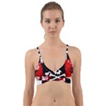 Emo Skull Wrap Around Bikini Top