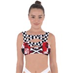 Emo Skull Bandaged Up Bikini Top