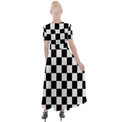 Button Up Short Sleeve Maxi Dress 