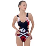 Emo Skull Side Cut Out Swimsuit