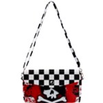 Emo Skull Removable Strap Clutch Bag