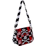 Emo Skull Saddle Handbag