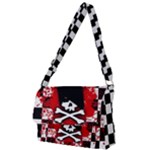 Emo Skull Full Print Messenger Bag (L)