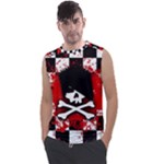 Emo Skull Men s Regular Tank Top