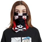 Emo Skull Face Covering Bandana (Two Sides)