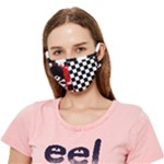 Emo Skull Crease Cloth Face Mask (Adult)