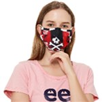 Emo Skull Fitted Cloth Face Mask (Adult)