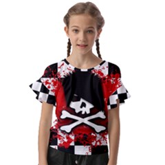 Kids  Cut Out Flutter Sleeves 