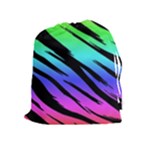 Rainbow Tiger Drawstring Pouch (XL)