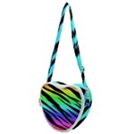 Rainbow Tiger Heart Shoulder Bag