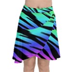 Rainbow Tiger Chiffon Wrap Front Skirt