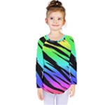 Rainbow Tiger Kids  Long Sleeve Tee