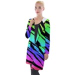 Rainbow Tiger Hooded Pocket Cardigan