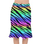 Rainbow Tiger Short Mermaid Skirt
