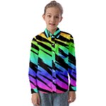 Rainbow Tiger Kids  Long Sleeve Shirt