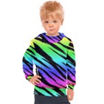 Rainbow Tiger Kids  Hooded Pullover
