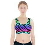 Rainbow Tiger Sports Bra With Pocket