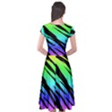 Cap Sleeve Wrap Front Dress 