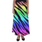 Rainbow Tiger Flared Maxi Skirt