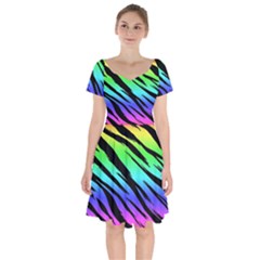 Short Sleeve Bardot Dress 