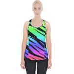 Rainbow Tiger Piece Up Tank Top