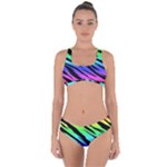 Rainbow Tiger Criss Cross Bikini Set