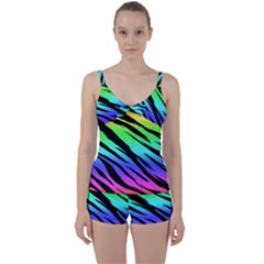 Tie Front Two Piece Tankini 