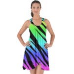 Rainbow Tiger Show Some Back Chiffon Dress