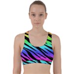 Rainbow Tiger Back Weave Sports Bra