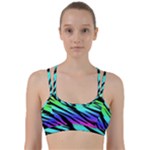 Rainbow Tiger Line Them Up Sports Bra