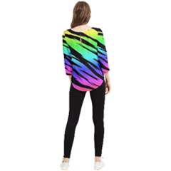 Chiffon Quarter Sleeve Blouse 