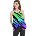 Rainbow Tiger Flowy Camisole Tank Top