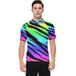 Rainbow Tiger Men s Short Sleeve Rash Guard