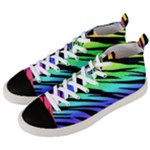 Rainbow Tiger Men s Mid-Top Canvas Sneakers